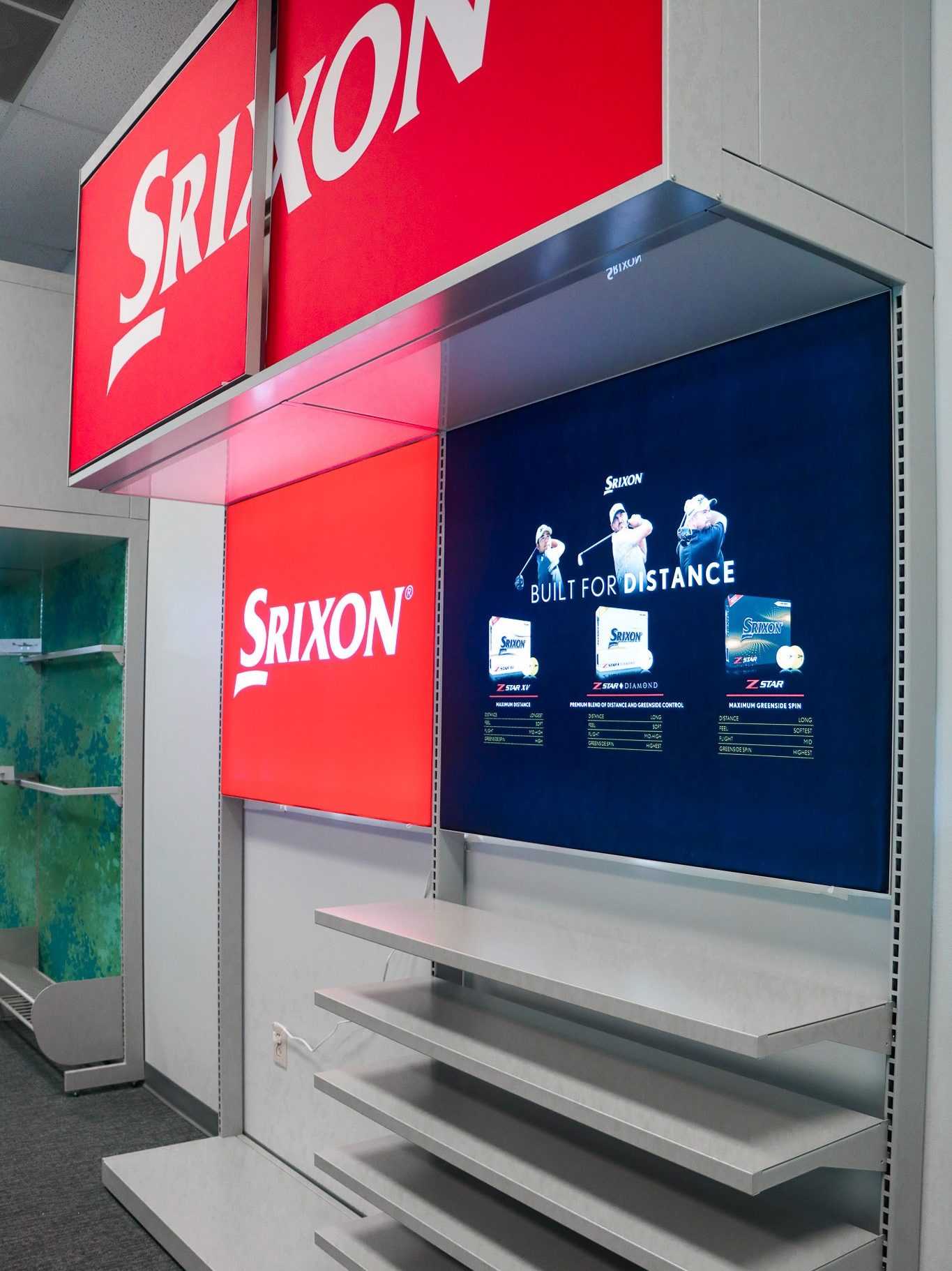 srixon retail overhead storage