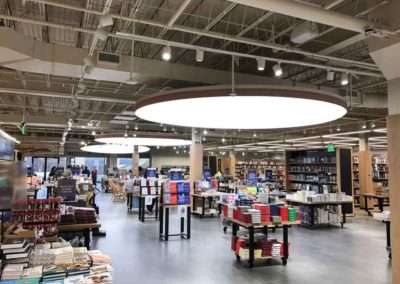 Barnes and Noble Circular Suspended Lightboxes
