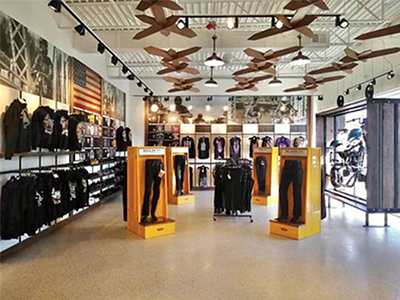 J&P Cycles Custom Retail Merchandisers