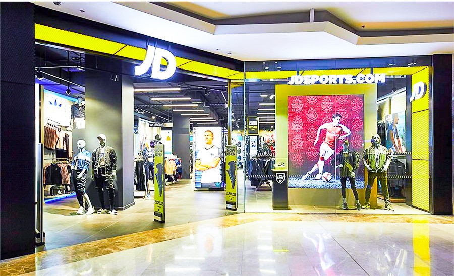 JD Sports Retail storefront lightboxes