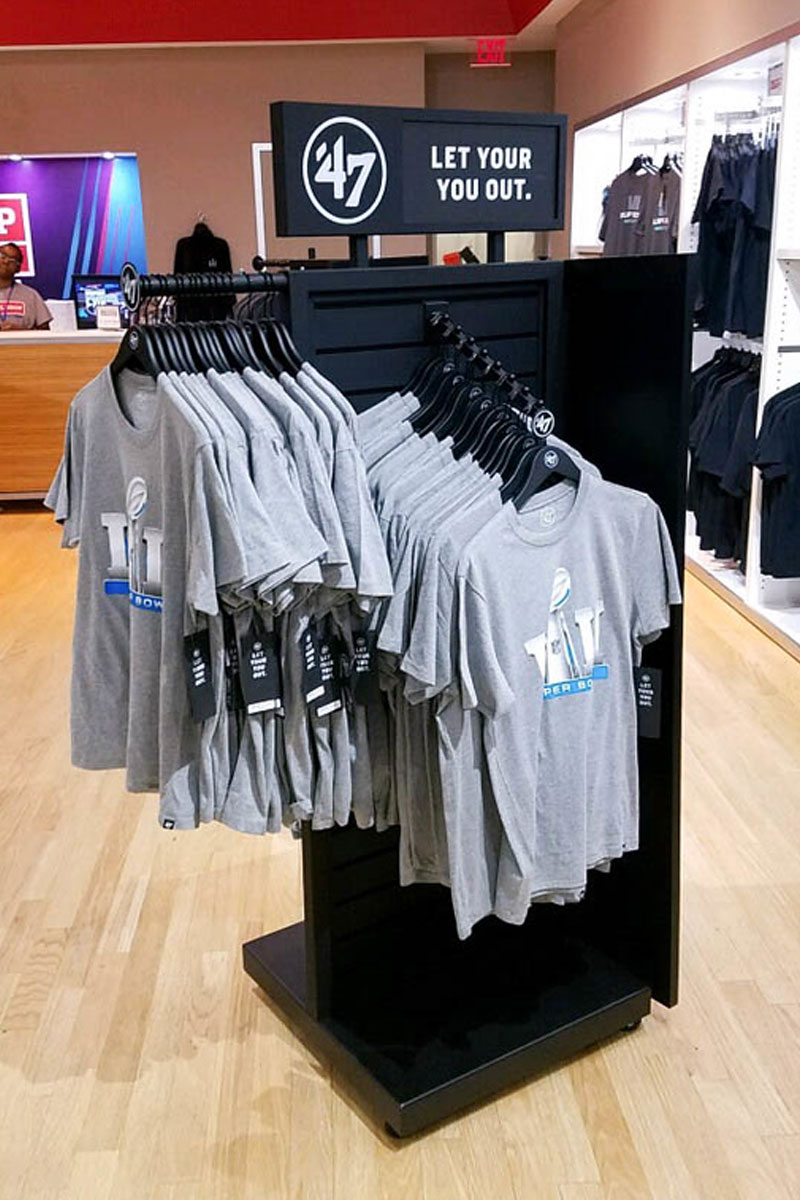 merchandise display towers four-sided retail display option