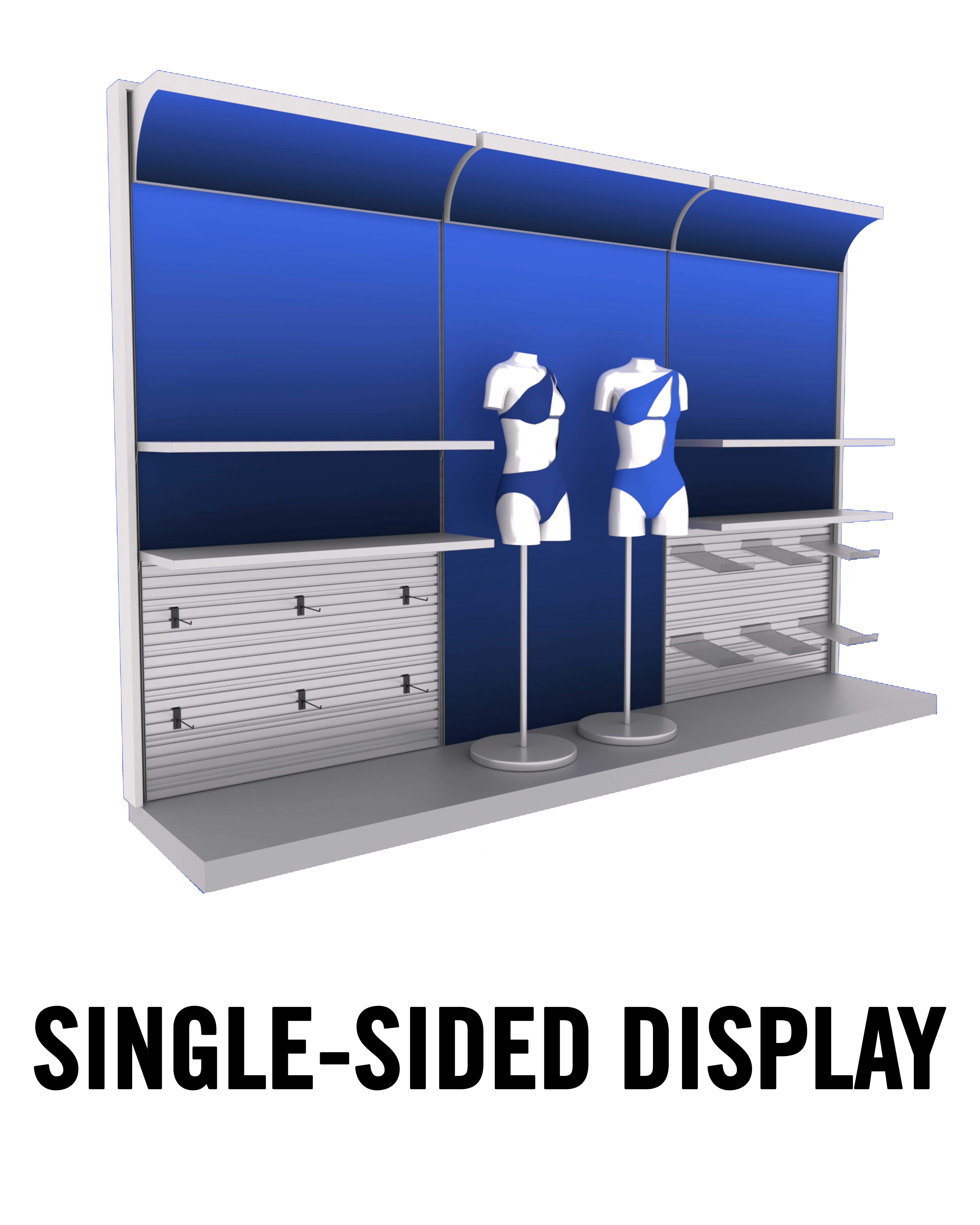single sided merchandise system